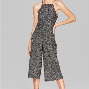 Wild Fable Cropped Wide Leg Jumpsuit Size Large